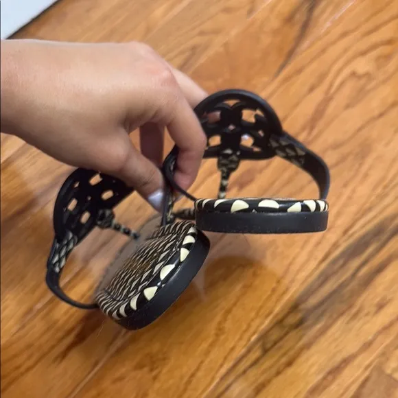 Stylish Black and White Sandals