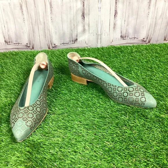 Sundance Ballerina Flat Shoes Laser Cut 40