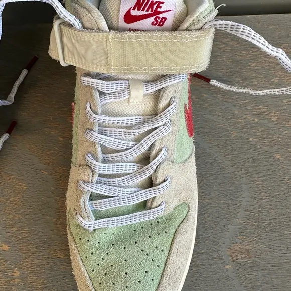 SZ. 11.5 ,NIKE SB DUNK MID PRO WHITE WIDOW MEN'S SHOES, 2018, RARE, COLLECTOR’S!