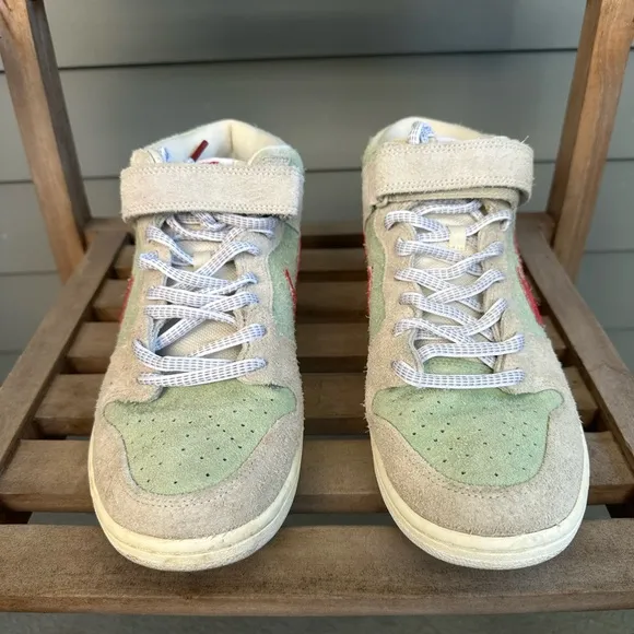 SZ. 11.5 ,NIKE SB DUNK MID PRO WHITE WIDOW MEN'S SHOES, 2018, RARE, COLLECTOR’S!