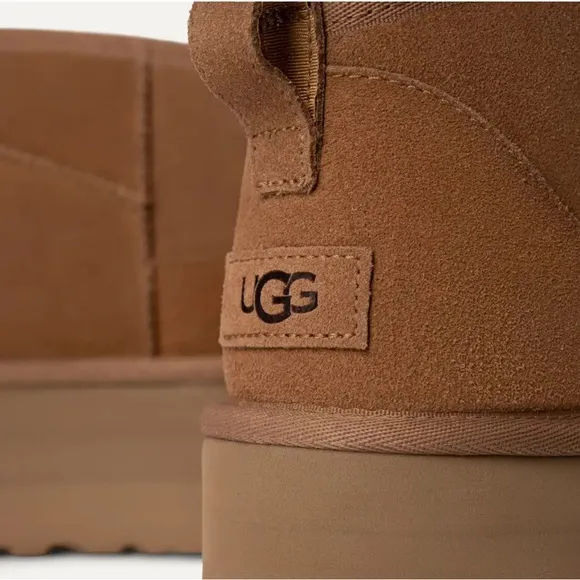 Tan Platform Ankle Boots