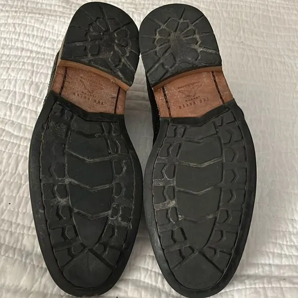 TED BAKER DRESS CASUAL LEISURE WALKING WINGTIP WORK SHOES BLACK SZ 9