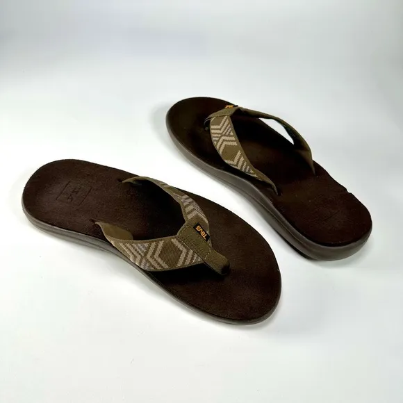 Teva Men's Voya Brown Flip Flops