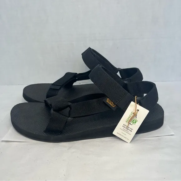 Teva Original Universal Urban Sandals Adjustable Outdoor Casual Black Men 9 NEW