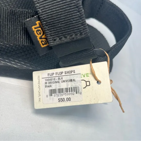 Teva Original Universal Urban Sandals Adjustable Outdoor Casual Black Men 9 NEW