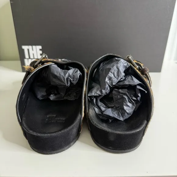The Kooples - Leopard Print Women's Buckle Slide Sandals - NWB sz 38