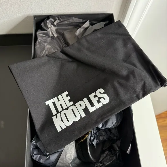The Kooples - Leopard Print Women's Buckle Slide Sandals - NWB sz 38