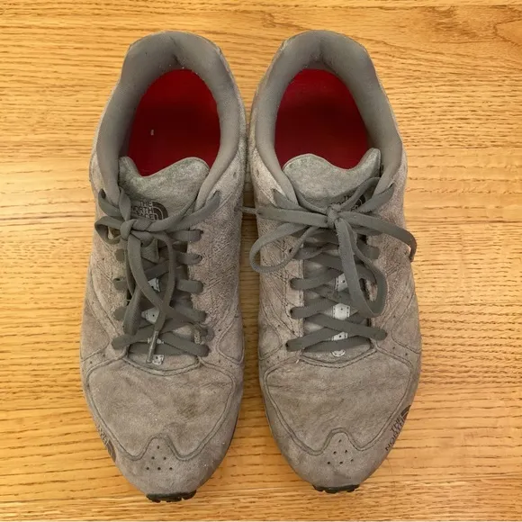 The North Face Suede Gray Treking Shoes M8.5