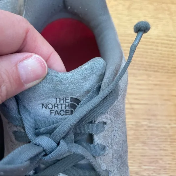 The North Face Suede Gray Treking Shoes M8.5