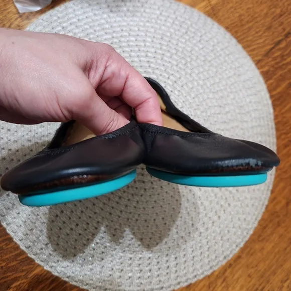Tieks Black Leather Ballet Shoes