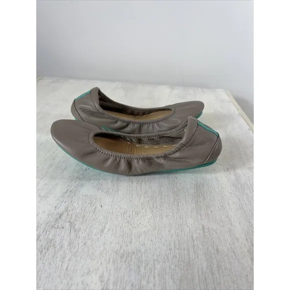 TIEKS by Gavrieli Taupe Ballet Flats Shoes Women Size 6