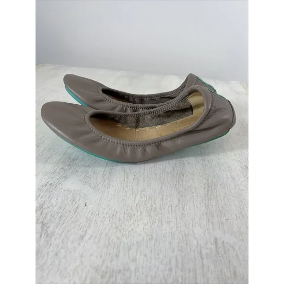 TIEKS by Gavrieli Taupe Ballet Flats Shoes Women Size 6