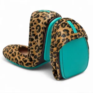 Tieks Leopard Print Leather Ballet Flats