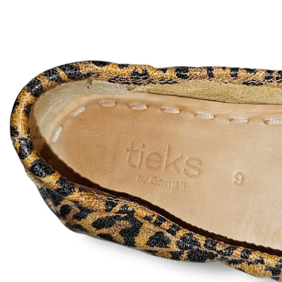 Tieks Leopard Print Leather Ballet Flats