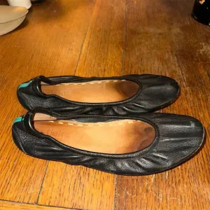 Tieks Women's Black Leather Ballet Flats Size 7 Signature Soles