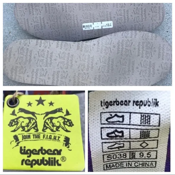 TIGERBEAR Republik ESPADRILLES TIE DYE flats women’s shoes hippie 70s Woodstock