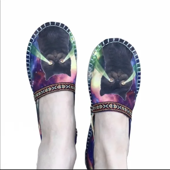 TIGERBEAR Republik ESPADRILLES TIE DYE flats women’s shoes hippie 70s Woodstock