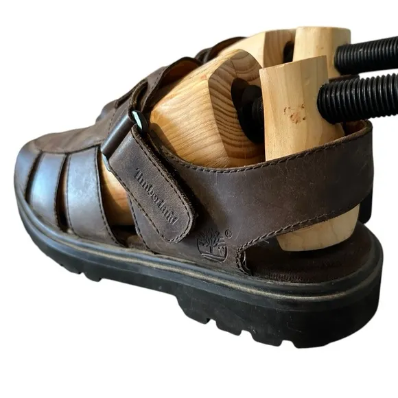 Timberland Fisherman Leather Sandals Brown Smart Comfort 84041 Men’s Size 10M