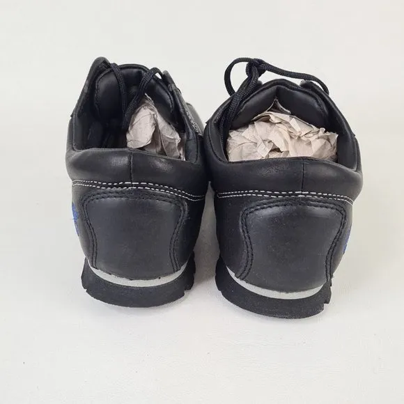Timberland J Euro Hiker OX Black Boys Shoes Leather Casual Vintage Size 6