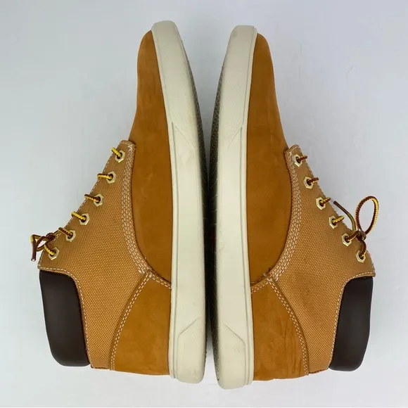 Timberland Sz 9 Men’s Groveton Tan Leather Lace Up Chukka Sneakers Ankle Boots