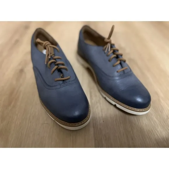 Timberland Women's Bramhall Oxford Blue Leather Size‎ 8 Excellent Condition