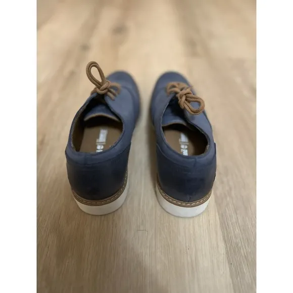 Timberland Women's Bramhall Oxford Blue Leather Size‎ 8 Excellent Condition