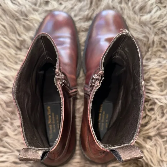 To Boot Adam Derrick Belvedere Brown Ankle Zipper Boots Made in Italy $595