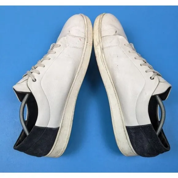 To Boot New York Adam Derrick Mens White Leather Suede Low Top Sneakers Shoes 12