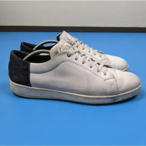 To Boot New York Adam Derrick Mens White Leather Suede Low Top Sneakers Shoes 12