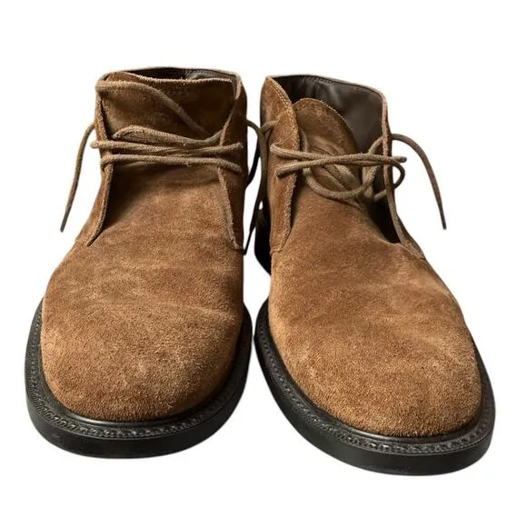 Tod's Chukka Ankle Boots in Brown Suede Men's Shoes Size 8 1/2