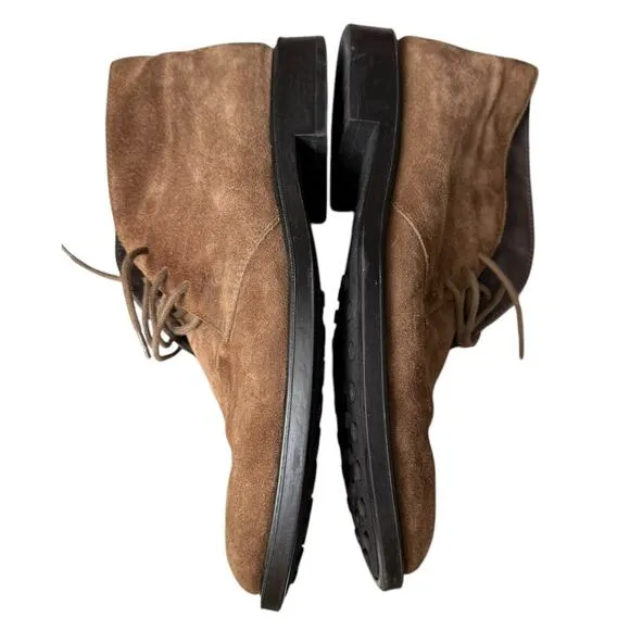 Tod's Chukka Ankle Boots in Brown Suede Men's Shoes Size 8 1/2