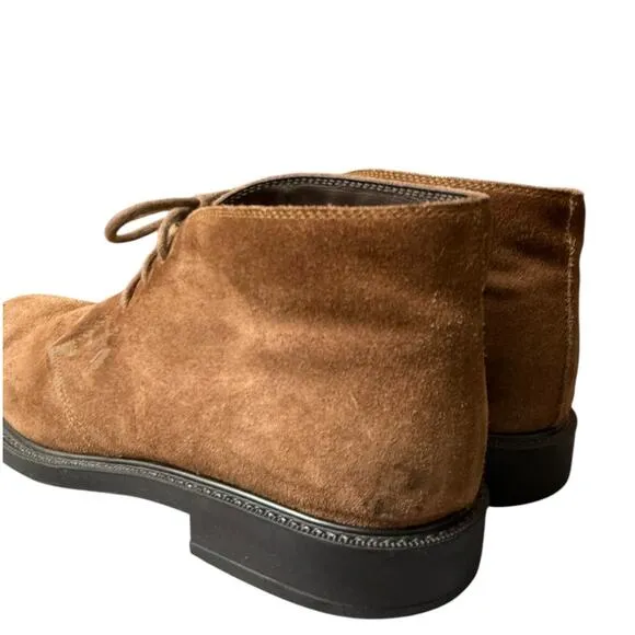 Tod's Chukka Ankle Boots in Brown Suede Men's Shoes Size 8 1/2