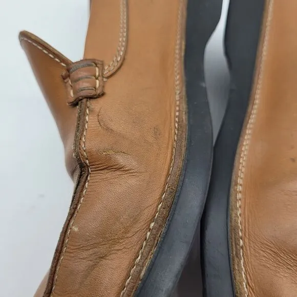 Tod's Driving Loafer Shoes Moccasin Brown Leather Mens UK 8.5 US 9.5 Made Italy
