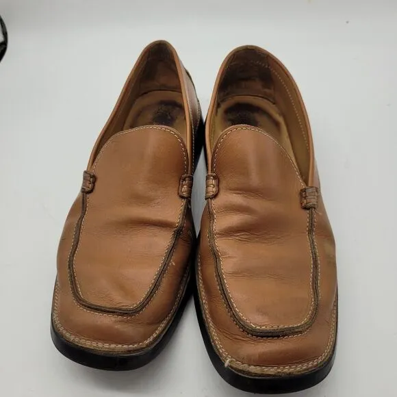Tod's Driving Loafer Shoes Moccasin Brown Leather Mens UK 8.5 US 9.5 Made Italy