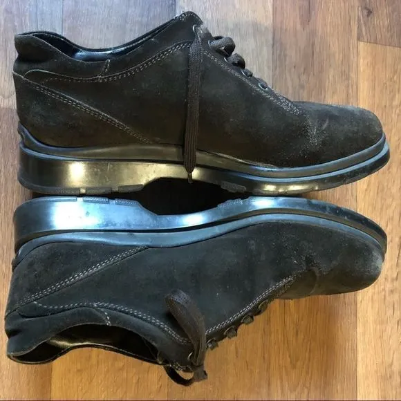 Tods Mens Shoes Suede Dark Green Size 8 Lace Up Good used condition