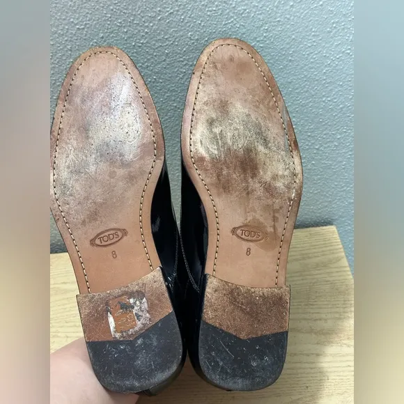 Tod's patent-leather Lace up Oxford shoes 8