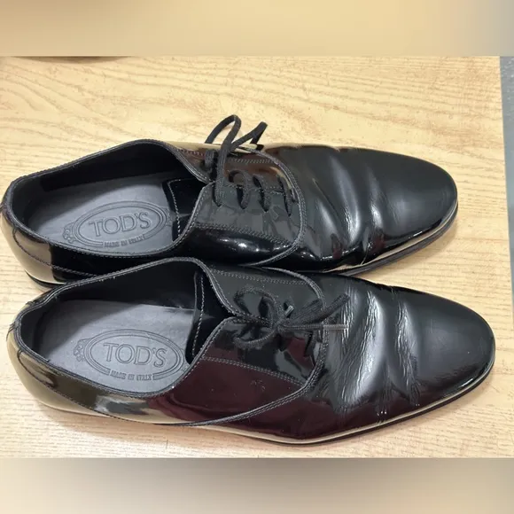 Tod's patent-leather Lace up Oxford shoes 8