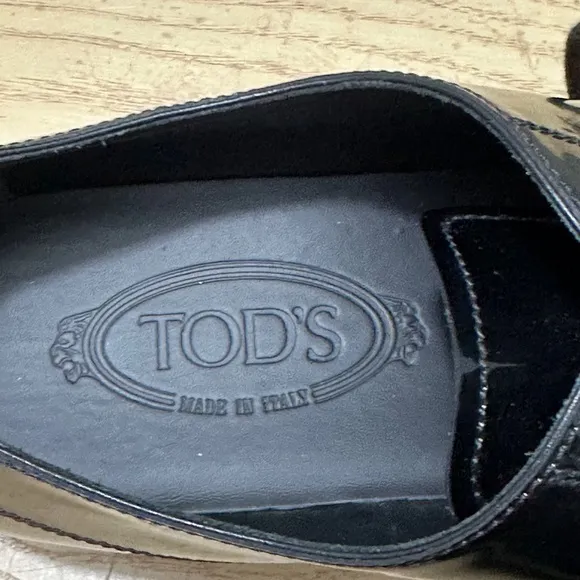 Tod's patent-leather Lace up Oxford shoes 8