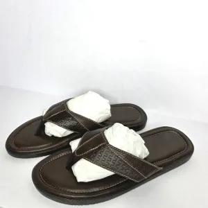 Tommy Bahama Anchors Ashore Brown Leather Braided Woven Sandals Men's Size 11
