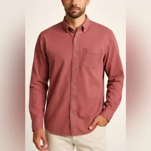 Tommy Bahama Tahitian Twilly Long Sleeve Shirt - Cherry Stone - Size XLT