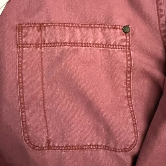 Tommy Bahama Tahitian Twilly Long Sleeve Shirt - Cherry Stone - Size XLT