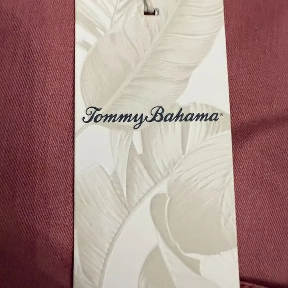 Tommy Bahama Tahitian Twilly Long Sleeve Shirt - Cherry Stone - Size XLT