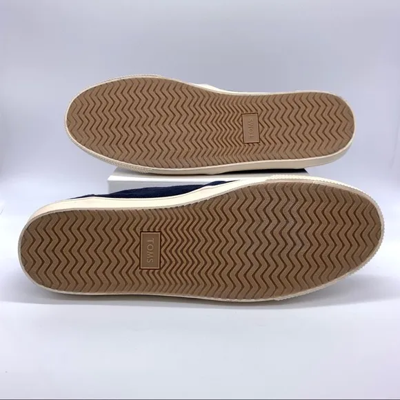 Tom’s Men Carlo Navy Pig Suede Shoes