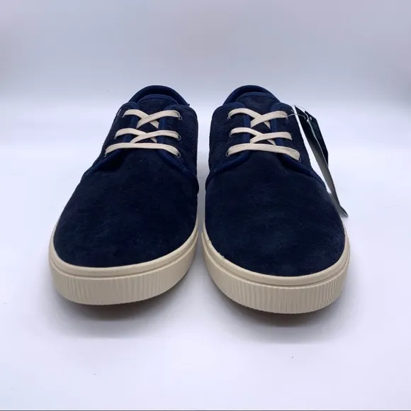 Tom’s Men Carlo Navy Pig Suede Shoes