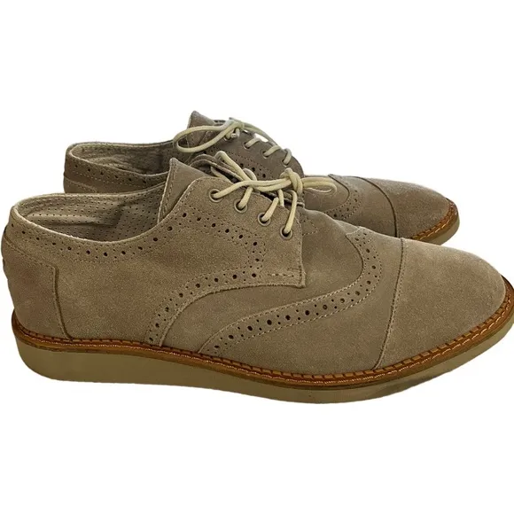 TOMS Suede Brogue Shoes 11.5 M