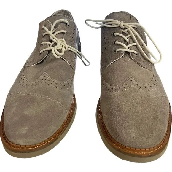 TOMS Suede Brogue Shoes 11.5 M