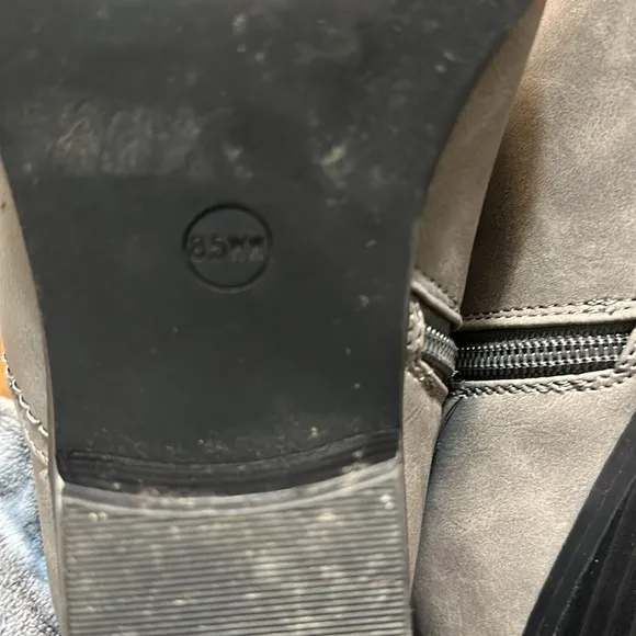 Torrid Cut Out Ankle Gray Boots Size 8.5WW