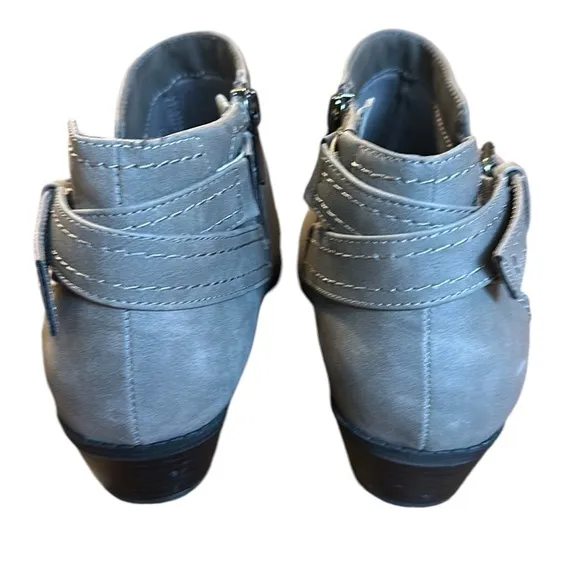 Torrid Cut Out Ankle Gray Boots Size 8.5WW