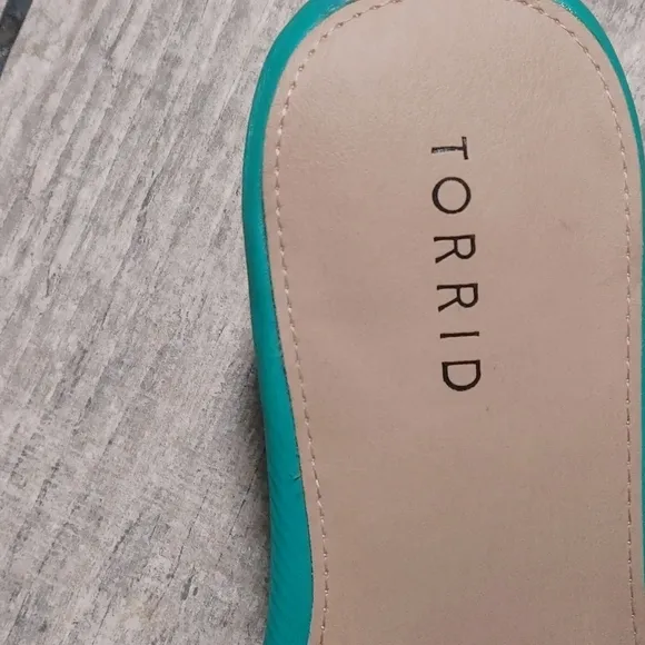 Torrid Women's Green Braided Slide Sandals Size 8 WW
