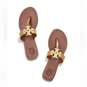 Tory Bruch Gold Moore 2 Thong Sandals